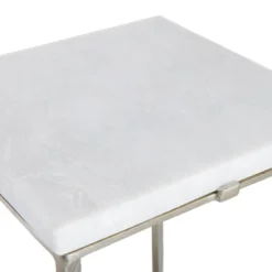 Found & Fable Judd Silver Accent Table With Marble Top 6 Found & Fable Judd Silver Accent Table With Marble Top -Hot Sale Furniture Shop found fable judd silver accent table with marble top 2