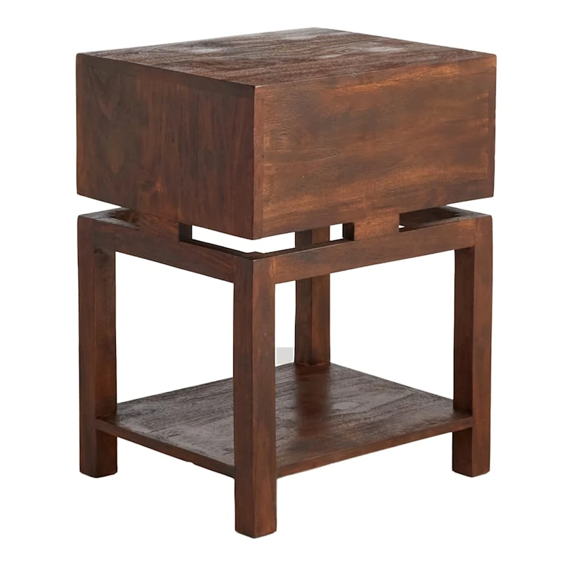 Found & Fable Maddison Chestnut Wood Side Table With Drawer 6 Found & Fable Maddison Chestnut Wood Side Table With Drawer - Image 6