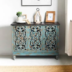 Found & Fable Northfield 3-Door Distressed Cabinet 13 Found & Fable Northfield 3-Door Distressed Cabinet -Hot Sale Furniture Shop found fable northfield 3 door distressed cabinet 6