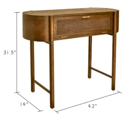 Found & Fable Reston Round Corner Wooden Console Table 13 Found & Fable Reston Round Corner Wooden Console Table -Hot Sale Furniture Shop found fable reston round corner wooden console table 5