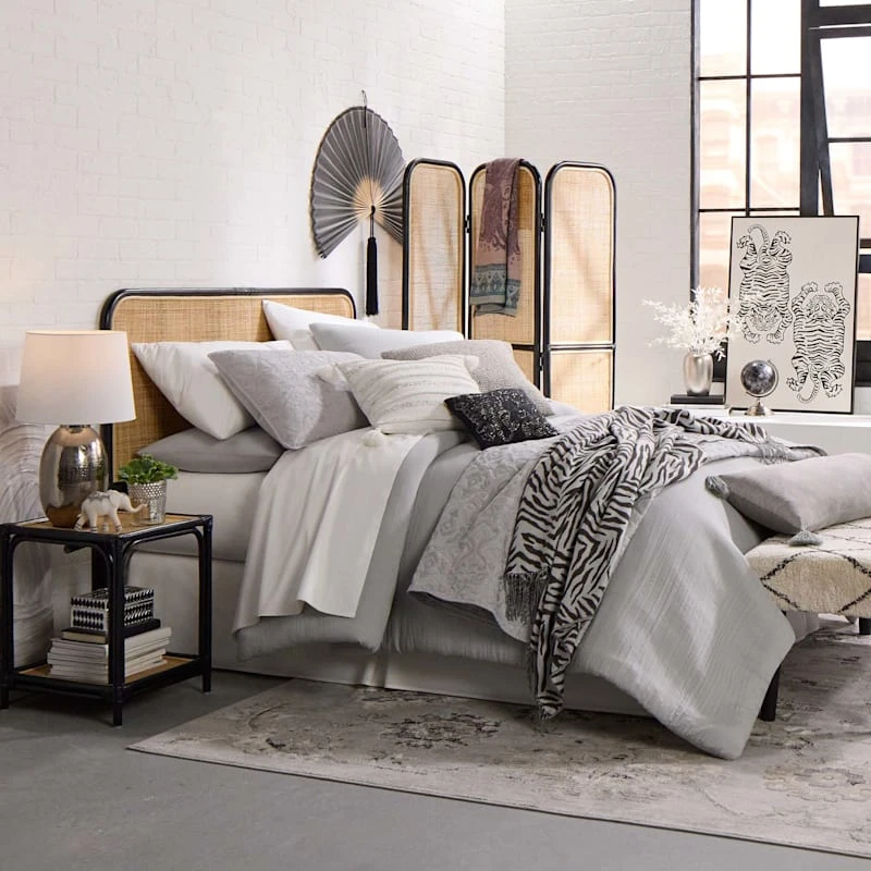 Found & Fable Zola Rattan Headboard, Queen 3 Found & Fable Zola Rattan Headboard, Queen - Image 3