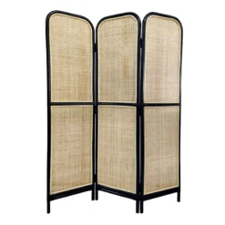 Found & Fable Zola Rattan Room Divider