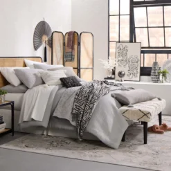 Found & Fable Zuri Cream & Black Tufted Bench 21 Found & Fable Zuri Cream & Black Tufted Bench -Hot Sale Furniture Shop found fable zuri cream black tufted bench 10