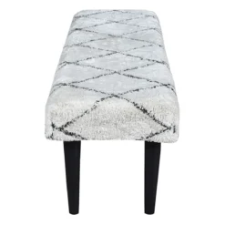Found & Fable Zuri Cream & Black Tufted Bench 14 Found & Fable Zuri Cream & Black Tufted Bench -Hot Sale Furniture Shop found fable zuri cream black tufted bench 3
