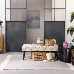 Found & Fable Zuri Cream & Black Tufted Bench 19 Found & Fable Zuri Cream & Black Tufted Bench -Hot Sale Furniture Shop found fable zuri cream black tufted bench 8