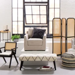 Found & Fable Zuri Cream & Black Tufted Bench 20 Found & Fable Zuri Cream & Black Tufted Bench -Hot Sale Furniture Shop found fable zuri cream black tufted bench 9