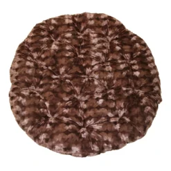 Fuzzy Papasan Cushion, Chocolate