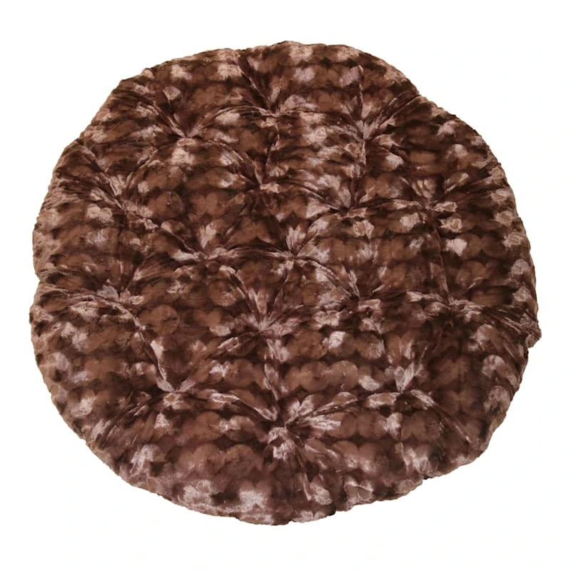 Fuzzy Papasan Cushion, Chocolate 1 Fuzzy Papasan Cushion, Chocolate
