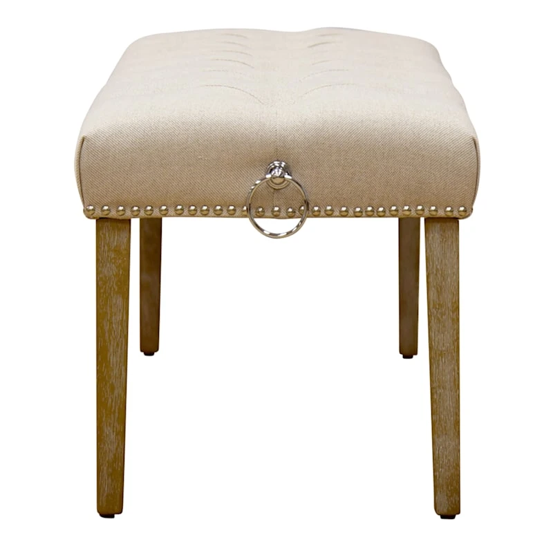 Grace Mitchell Bailey Tufted Bench With Ring Accents 3 Grace Mitchell Bailey Tufted Bench With Ring Accents - Image 3