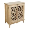 Grace Mitchell Natural Carved 2-Door Cabinet