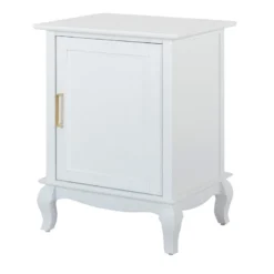 Grace Mitchell Scarlett White 1-Door Cabinet