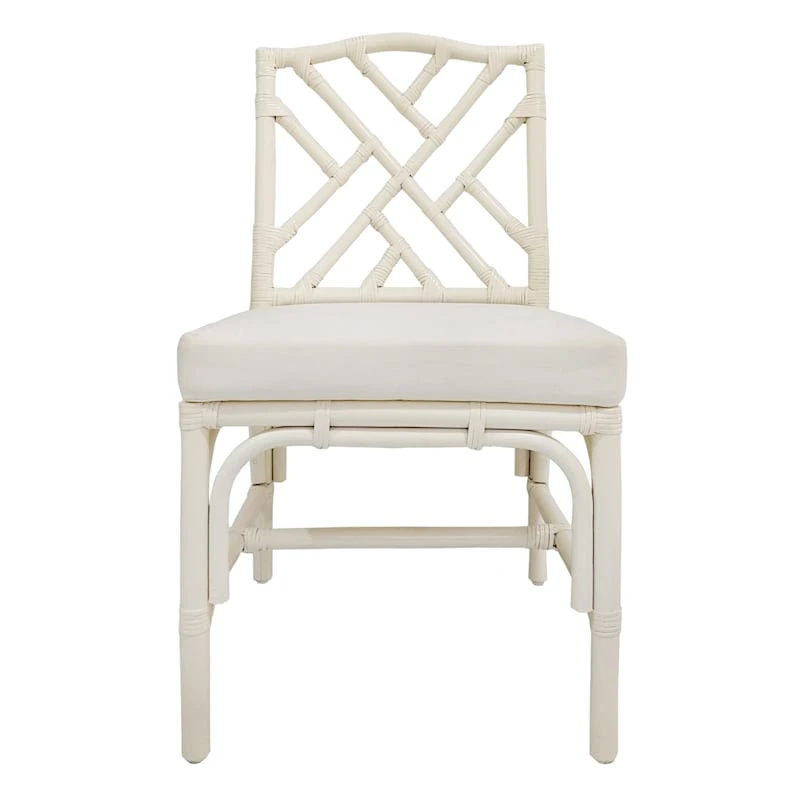 Grace Mitchell Set Of 2 Dana White Rattan Dining Chair 3 Grace Mitchell Set Of 2 Dana White Rattan Dining Chair - Image 3