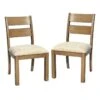 Honeybloom 2-Pack Porter Wood-Back Dining Chair