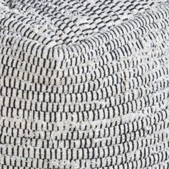 Honeybloom Black & Cream Pouf 5 Honeybloom Black & Cream Pouf -Hot Sale Furniture Shop honeybloom black cream pouf 2