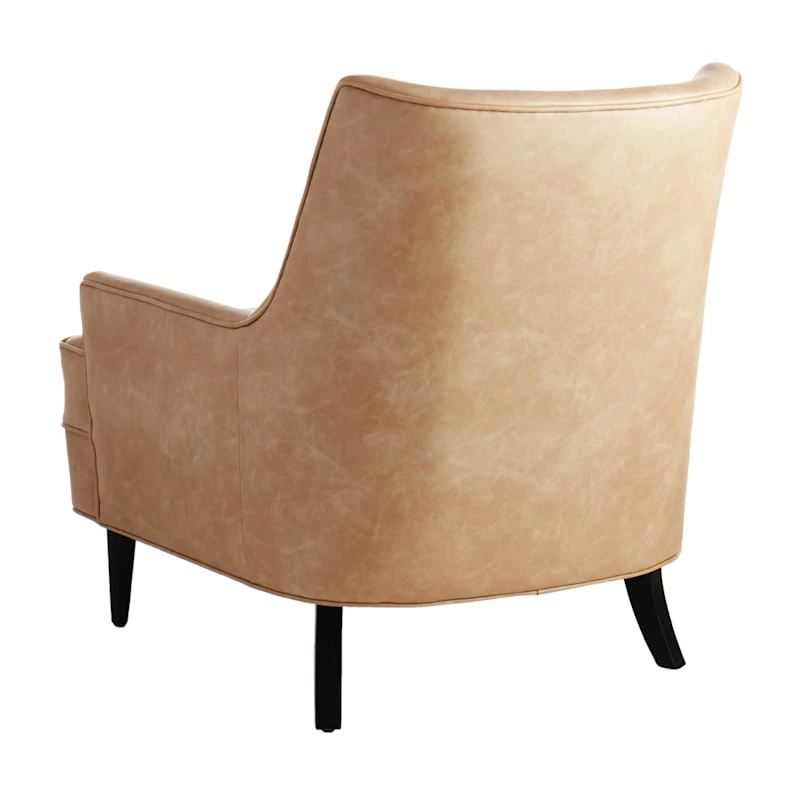 Honeybloom Colton Armchair Faux Leather Buff 3 Honeybloom Colton Armchair Faux Leather Buff - Image 3