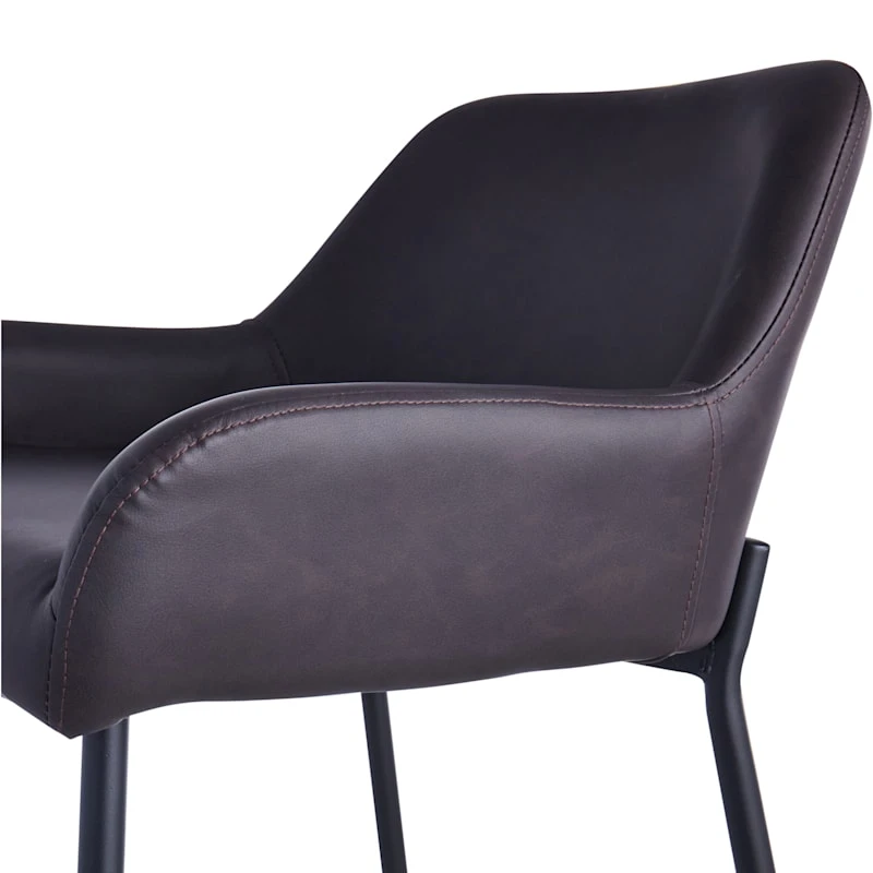 Honeybloom Destin Counter Stool, Dark Brown 4 Honeybloom Destin Counter Stool, Dark Brown - Image 4