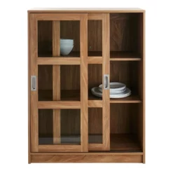 Honeybloom Fullerton 3-Shelf Sliding Door Cabinet -Hot Sale Furniture Shop honeybloom fullerton 3 shelf sliding door cabinet 3