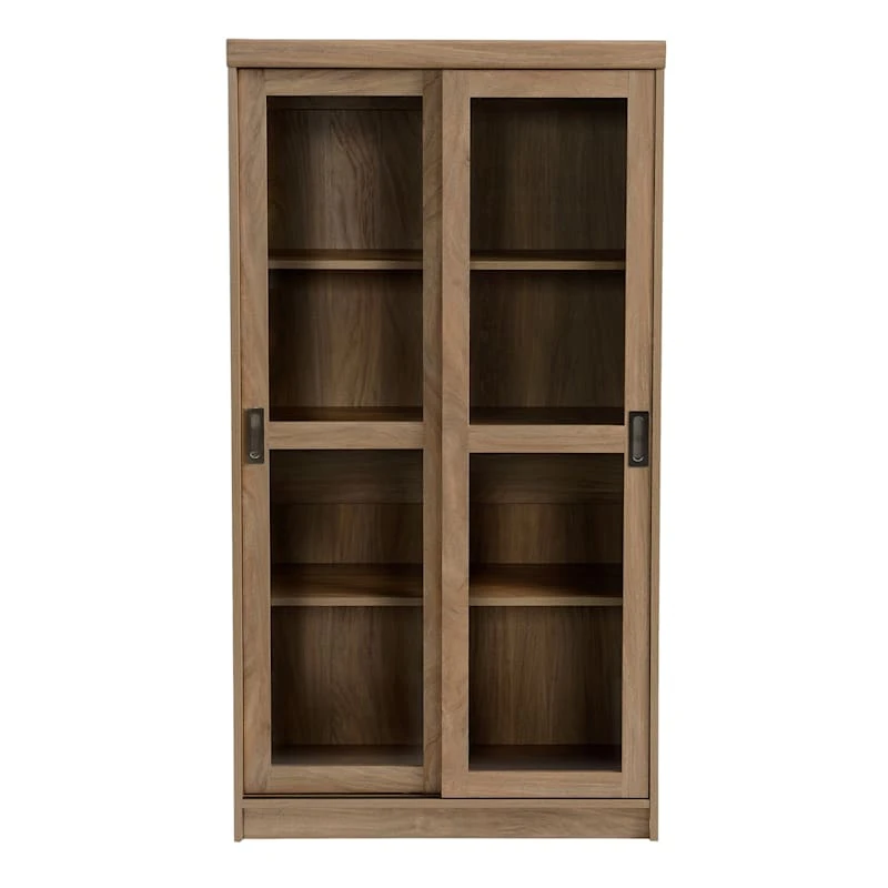 Honeybloom Fullerton 4-Shelf Sliding Door Cabinet 2 Honeybloom Fullerton 4-Shelf Sliding Door Cabinet - Image 2
