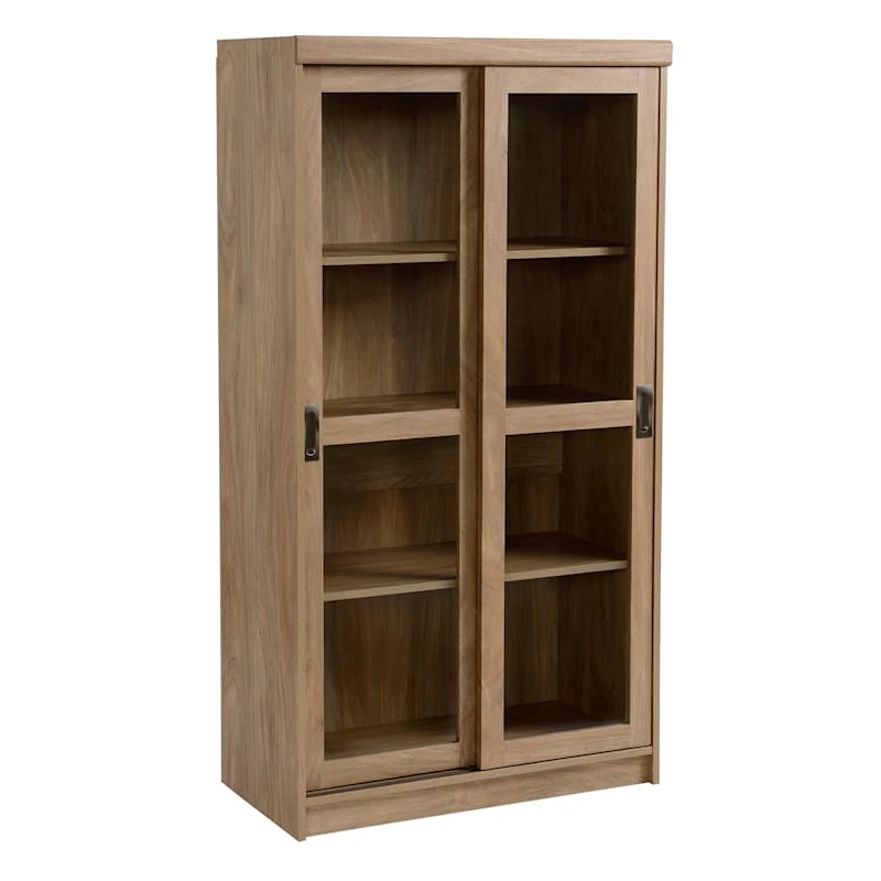 Honeybloom Fullerton 4-Shelf Sliding Door Cabinet 1 Honeybloom Fullerton 4-Shelf Sliding Door Cabinet