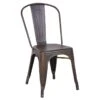 Honeybloom Idris Bronze Metal Dining Chair