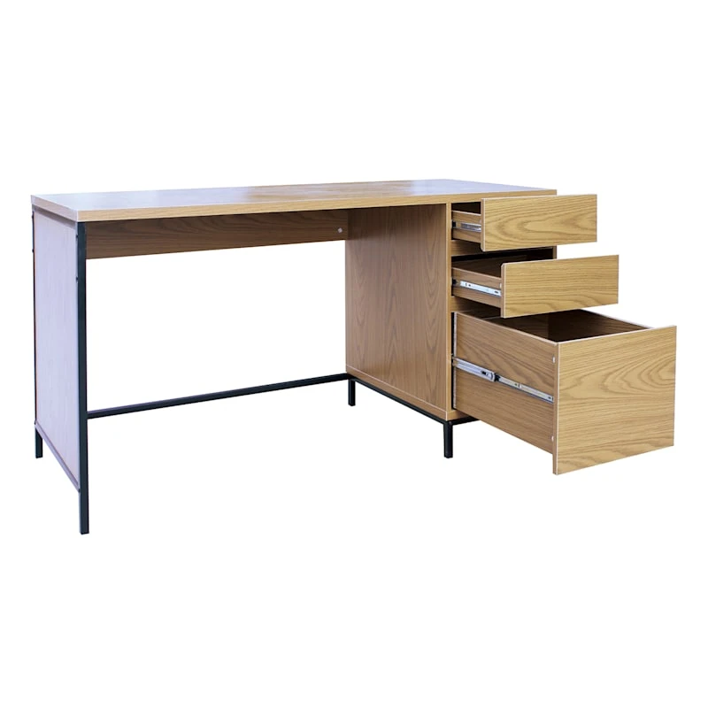 Honeybloom Oliver 3-Drawer Desk 4 Honeybloom Oliver 3-Drawer Desk - Image 4