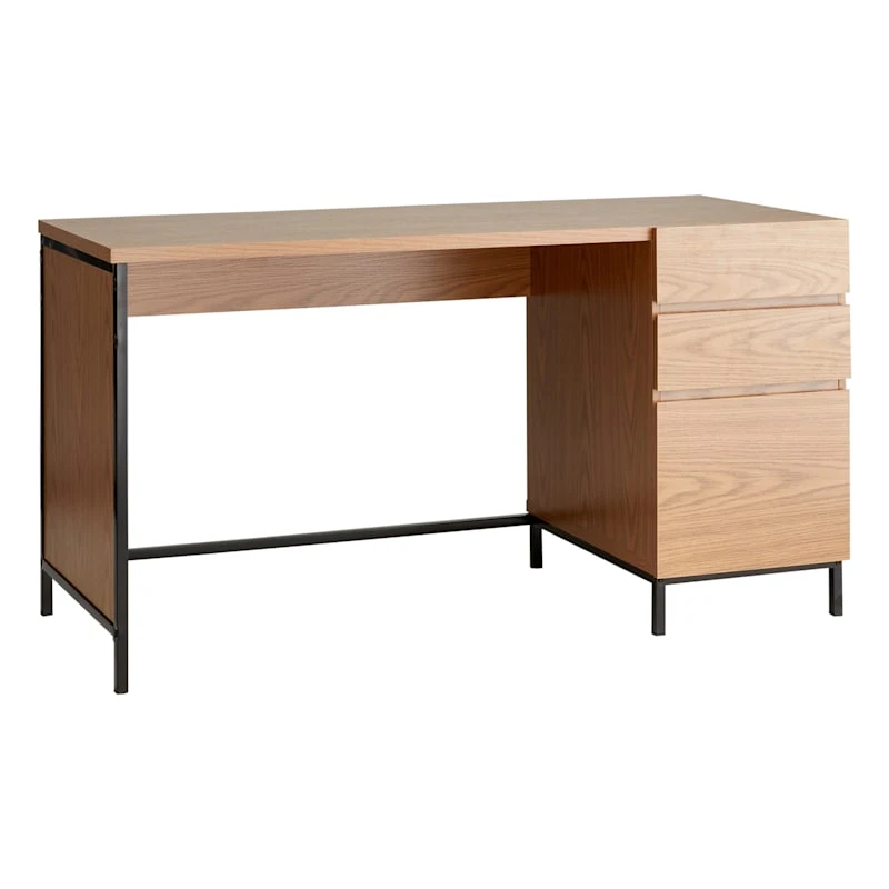 Honeybloom Oliver 3-Drawer Desk 1 Honeybloom Oliver 3-Drawer Desk