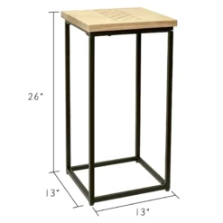 Honeybloom Parquet Wood Accent Table -Hot Sale Furniture Shop honeybloom parquet wood accent table 3