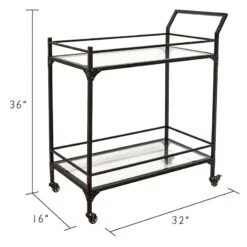 Honeybloom Sage Frost Bar Cart -Hot Sale Furniture Shop honeybloom sage frost bar cart 3