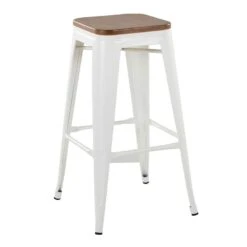 Honeybloom Westfield Barstool, White -Hot Sale Furniture Shop honeybloom westfield barstool white 2