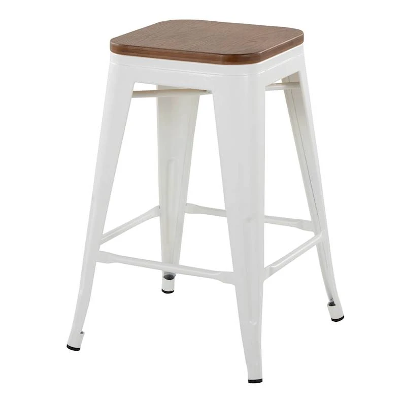 Honeybloom Westfield Counter Stool, White 3 Honeybloom Westfield Counter Stool, White - Image 3