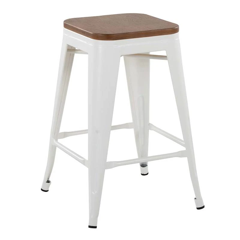 Honeybloom Westfield Counter Stool, White 1 Honeybloom Westfield Counter Stool, White