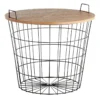 Honeybloom Wire Basket Storage Table