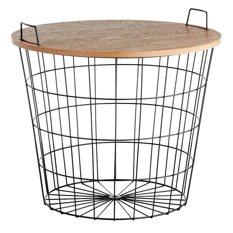 Honeybloom Wire Basket Storage Table 1 Honeybloom Wire Basket Storage Table