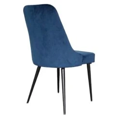 Indigo Blue Velvet Dining Chair 5 Indigo Blue Velvet Dining Chair -Hot Sale Furniture Shop indigo blue velvet dining chair 2