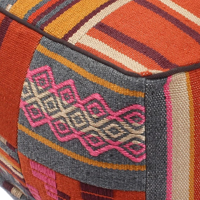 Indira Yard Dyed Pouf 2 Indira Yard Dyed Pouf - Image 2