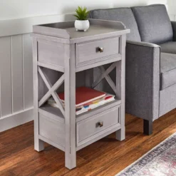 Jane X-Side Table With USB -Hot Sale Furniture Shop jane x side table with usb 8