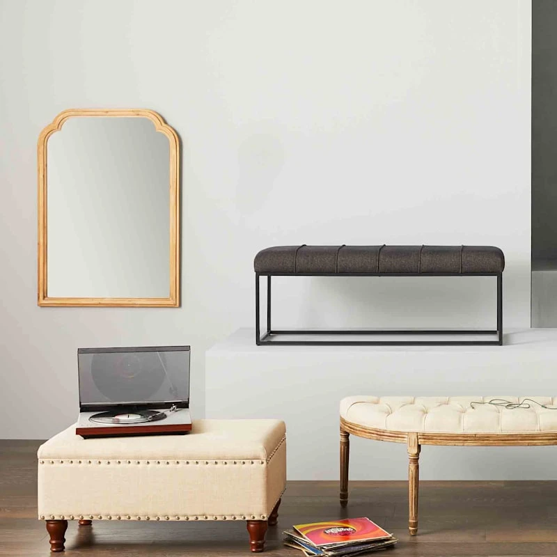 Jasmine Linen Storage Ottoman, Natural 3 Jasmine Linen Storage Ottoman, Natural - Image 3