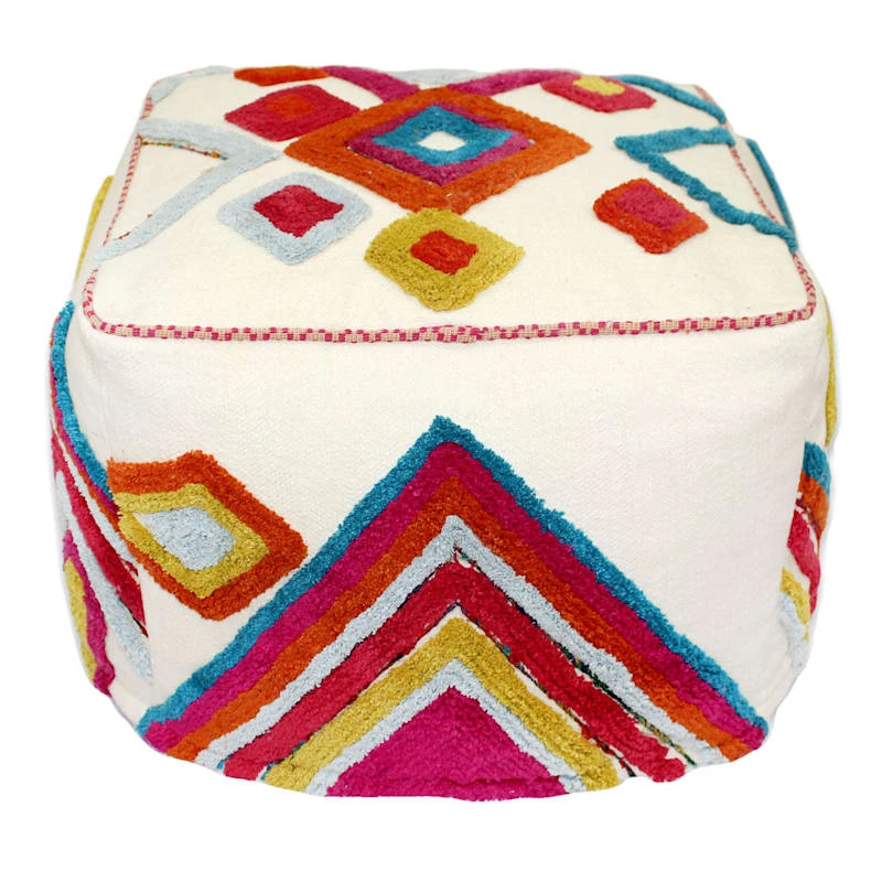 Kalki Embroidered Pouf 1 Kalki Embroidered Pouf