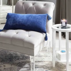 Laila Ali Grey Tufted Accent Chair With Clear Acrylic Legs -Hot Sale Furniture Shop laila ali grey tufted accent chair with clear acrylic legs 5