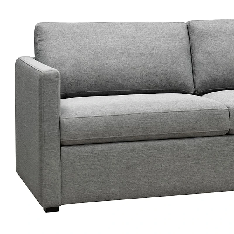 Laila Ali Harlowe Track Arm Sofa Grey 4 Laila Ali Harlowe Track Arm Sofa Grey - Image 4