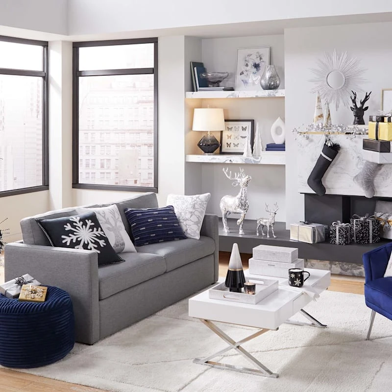 Laila Ali Harlowe Track Arm Sofa Grey 5 Laila Ali Harlowe Track Arm Sofa Grey - Image 5