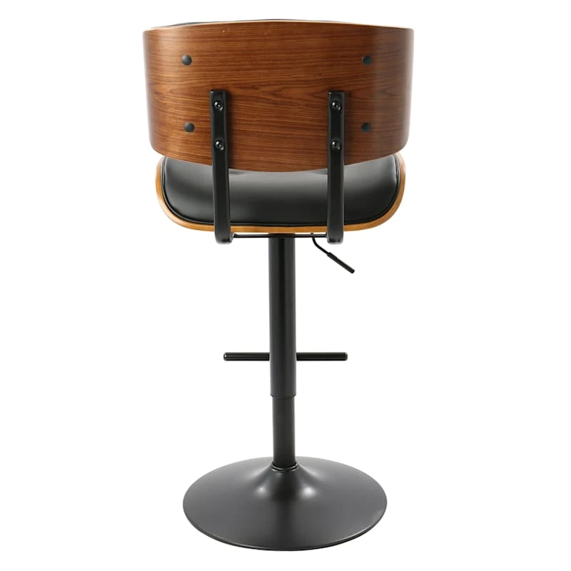 Lombardi Adjustable Faux Leather Barstool 4 Lombardi Adjustable Faux Leather Barstool - Image 4