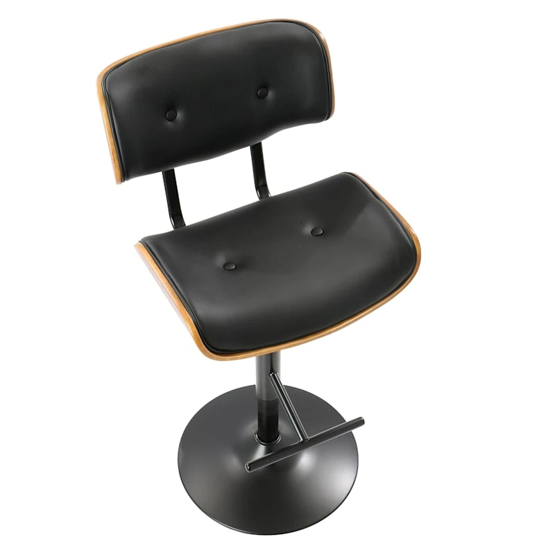 Lombardi Adjustable Faux Leather Barstool 6 Lombardi Adjustable Faux Leather Barstool - Image 6