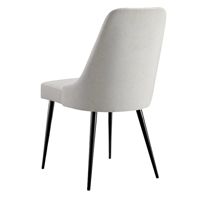 Mereen Ivory Upholstered Dining Chair 3 Mereen Ivory Upholstered Dining Chair - Image 3