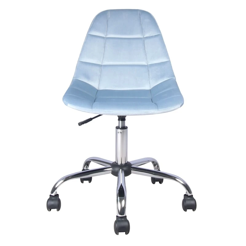 Olivia Office Chair, Blue Velvet 1 Olivia Office Chair, Blue Velvet