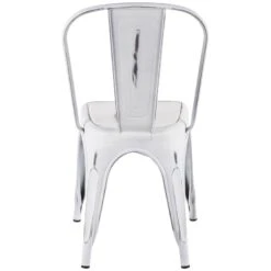 Oregon Vintage White Metal Dining Chair -Hot Sale Furniture Shop oregon vintage white metal dining chair 4