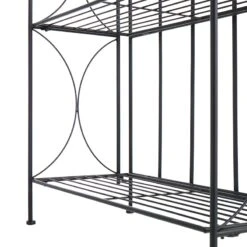 Providence 5-Tier Black Gothic Baker Rack With Metal Wire Shelves -Hot Sale Furniture Shop providence 5 tier black gothic baker rack with metal wire shelves 3
