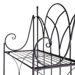 Providence 5-Tier Black Gothic Baker Rack With Metal Wire Shelves -Hot Sale Furniture Shop providence 5 tier black gothic baker rack with metal wire shelves 4