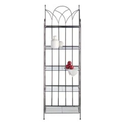 Providence 5-Tier Black Gothic Baker Rack With Metal Wire Shelves -Hot Sale Furniture Shop providence 5 tier black gothic baker rack with metal wire shelves 5
