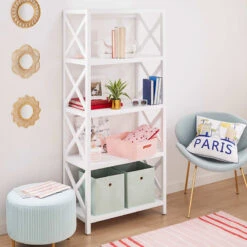 Providence Adelaide Bookshelf, White -Hot Sale Furniture Shop providence adelaide bookshelf white 3